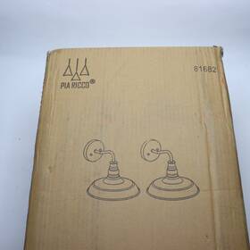 81682 Pia Ricco 2-pk 1- Light Outdoor Barn Sconce Dark Bronze