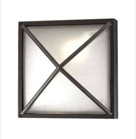 Plc Lighting 657664284828 Danza 1-light Bronze Dimmable Exterior Wall / Ceiling Light Fixture