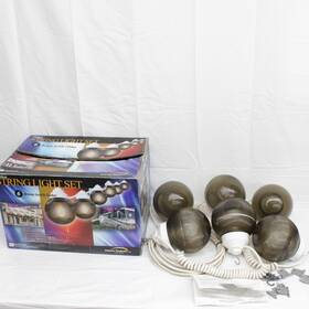 1632-17404 Polymer Products Outdoor Spring Light Set 6 Bronz Acrylic Globe Rv Patio U.s.a