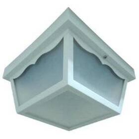 Portfolio 080629702653 10.25-in W White Outdoor Flush Mount Light