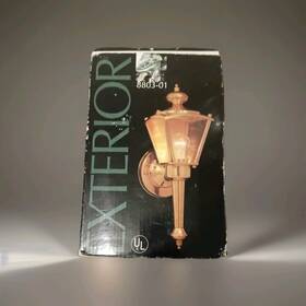 125195 Portfolio Old Vintage Outdoor Wall Lantern Finish Exterior Lights Lamp Nib Disco