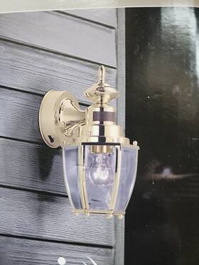 Portfolio 886587000066 Outdoor Motion Activated Wall Lantern Matte Black New