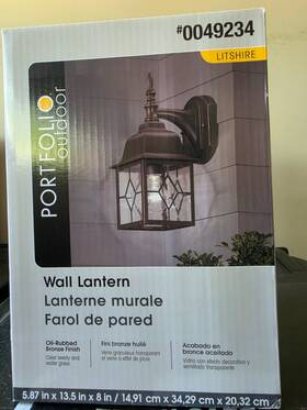 Portfolio / Now Project Source 717097353093 Lowes Bronze Outdoor Wall Light Fixtures -never Opened - Set Of 2 Portfolio / Now Project Source 717097353093 Lowes Bronze Outdoor Wall Light Fixtures -never Opened - Set Of 2