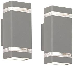 Possini Euro Design 886305611413 Skyridge Modern Outdoor Wall Light Fixtures Set Of 2 Matte S