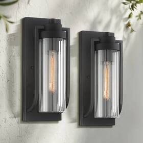 Ks161p8 Possini Euro Design Bogata 15 1/2 Inch Ribbed Glass Outdoor Wall Lights Set Of 2 Ks161p8 Possini Euro Design Bogata 15 1/2 Inch Ribbed Glass Outdoor Wall Lights Set Of 2