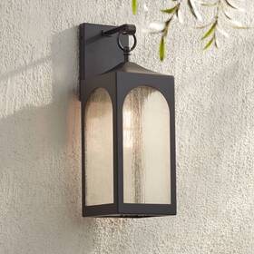 Lvb0825-odwl-l Possini Euro Design Tyne Modern Outdoor Wall Light Fixture Bronze Lantern 20 1/2 Inch For Exterior Barn