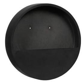 Potterypots 445003580549 Wally Small 15.7 Inch Dia Black Fiberstone Indoor Outdoor Modern Hanging Round Pl Potterypots 445003580549 Wally Small 15.7 Inch Dia Black Fiberstone Indoor Outdoor Modern Hanging Round Pl