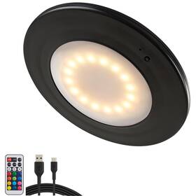 Pful01b1 Powfloven Black Led Patio Umbrella Lights With Remote Portable