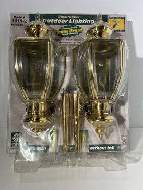 5212-2 Prime 081069421227 Vintage Solid Brass Outdoor Lighting 2 Fixture Pack Polished 5212-2 Prime 081069421227 Vintage Solid Brass Outdoor Lighting 2 Fixture Pack Polished