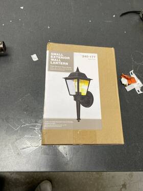 Kb-5004 Private Brand Unbranded Kb 5004 13.5 Inch 1-light Black Outdoor Wall Light With Clear Glass