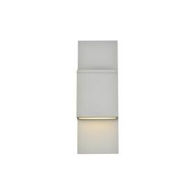 Lvnod8048sil Private Brand Unbranded Timeless Home 1-light Rectangular Silver Led Outdoor Wall Sconce