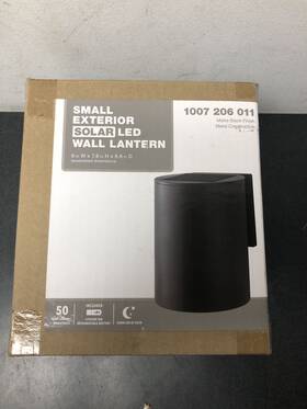 W2254-11 Private Brand Unbranded 7.8 Inch 1-light Modern Black Led Solar Cylinder
