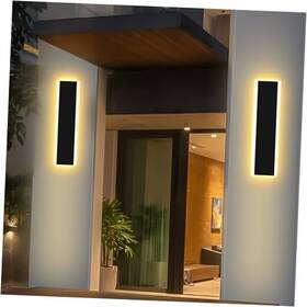 Ip65 Professional Lighting Manufacturer 763667064135 2pcs 24in Modern Outdoor Wall Light Waterproof Sconce