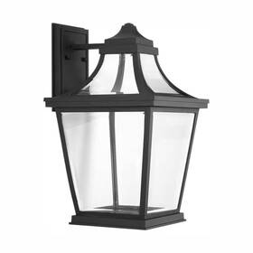 Progress Lighting 744110730869 Endorse Led Collection 1-light Textured Black Clear Glass New Traditional Outdoo