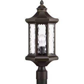 Progress Lighting 744759487001 Edition Collection 1-light Antique Bronze Water Glass Traditional Outdoor Post L