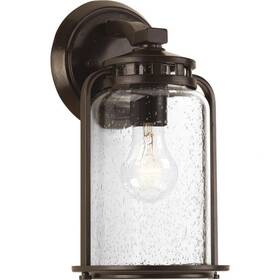 Progress Lighting 785247193998 Botta Collection 1-light Clear Seeded Glass Farmhouse Outdoor Small Wall Lant