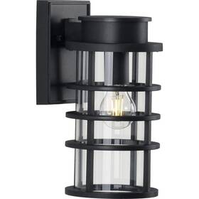 Progress Lighting 785247239238 Collection 1 Light Clear Glass Farmhouse Outdoor Wall Lantern Textured Bla