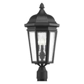 P540002-031 Progress Lighting Verdae Three-light Post Lantern Black