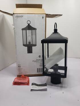 P540041-031 Progress Lighting Park Court 1-light Textured Black Outdoor Post Lantern