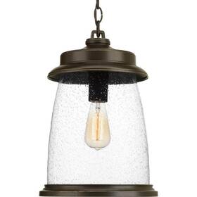 P550030-020 Progress Lighting Conover Collection 1-light Antique Bronze Clear Seeded Glass