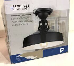 P550073-031 Progress Lighting Perry Court 1light Gloss Black Outdoor Semi-flush Mount New P550073-031 Progress Lighting Perry Court 1light Gloss Black Outdoor Semi-flush Mount New