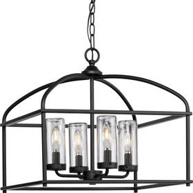 P550128-31m Progress Lighting P550128 Swansea 4 Light 18 Inch W Outdoor Pendant - Black