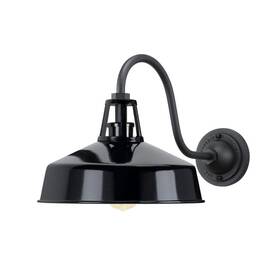 P560237-031 Progress Lighting Perry Court 1-light Gloss Black Outdoor Wall Lantern