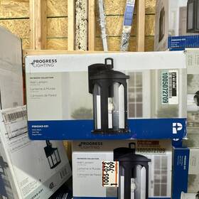 P560243-031 Progress Lighting Faywood 1-light 14 Inch Matte Black Outdoor Wall Lantern