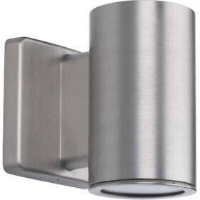 P563000-147-30k Progress Lighting Cylinders Outdoor Wall Light Satin Nickel