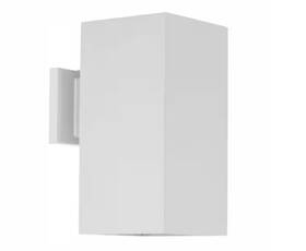 P5643-30-30k Progress Lighting 6 Inch Led Square Cylinder Collection White Modern Outdoor Wall Lantern Light