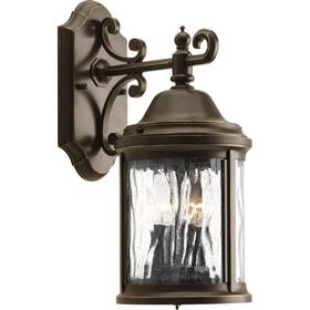 P5649-20 Progress Lighting Ashmore Collection 2-light Antique Bronze Water Seeded Glass New Traditional