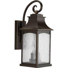 P5754-108 Progress Lighting Maison Collection 2-light Oil Rubbed Bronze Water Seeded Glass