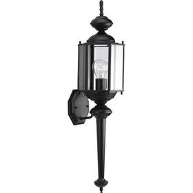 P5831-31 Progress Lighting 1-light Clear Beveled Glass Traditional Outdoor Wall Lantern Light Brassguar