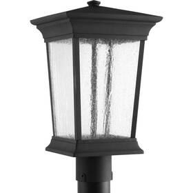 P6427-3130k9 Progress Lighting P6427-led Black Arrive Led Post Light With Seedy Glass - 16 Inch H