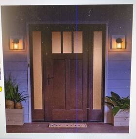 1520444 Project Source 2-pack 8.78-in Black Outdoor Wall Light Cast Alum. #1520444 Read