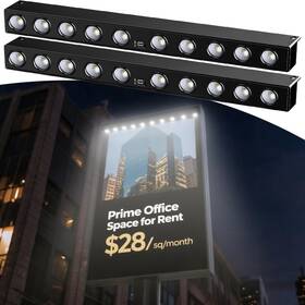 My-85080-10 Pulitaitong Solar Sign Light Wall Lamp 2pack Set Of Outdoor With Automa