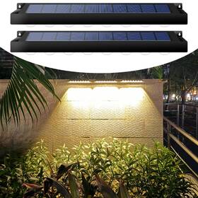 My-85080-8 Pulitaitong High Brightness Solar Fence Lights Sign Outdoor 2 Pack Automati