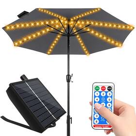 Plul-002 Pulivia Solar Umbrella Lights Outdoor Power Warm White-yellow