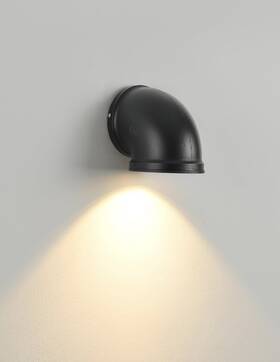 C0382 Qhiuat Modern Outdoor Wall Sconce 5.9in Led 10w Water Pipe Light Ip65