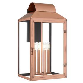 Ber8412ac Quoizel Ber8412 Beryn 4 Light 23 Inch Tall Outdoor Wall Sconce - Copper