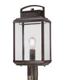 Brn9010ib Quoizel Nos Byron Outdoor Lantern Post Light Imperial Bronze And Beveled Glass 21 Inch
