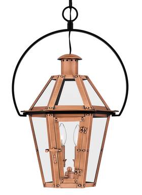 Burd1916ac Quoizel Burd1916 Burdett 2 Light 16 Inch W Outdoor Pendant - Copper