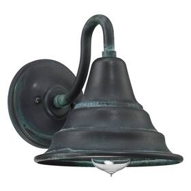 Cml8409agv Quoizel Carmel Aged Verde 1-light Outdoor Wall Lantern