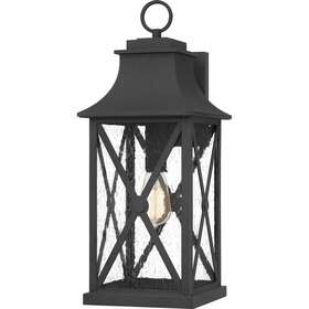 Elb8409mb Quoizel Elb8409 Ellerbee 21 Inch Tall Outdoor Wall Sconce - Black