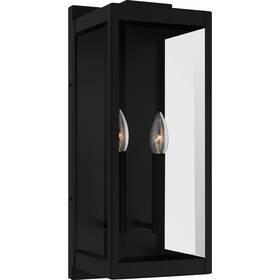 Evr8407ek Quoizel Evr8407 Eastover 2 Light 19 Inch Tall Outdoor Wall Sconce - Black