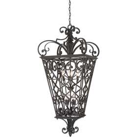 Fq1931mk01 Quoizel Fort Quinn Outdoor Pendant Or Chandeller Marcado Black