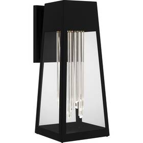 Gin8407mbk Quoizel Gin8407 Guinn 18 Inch Tall Led Outdoor Wall Sconce - Black