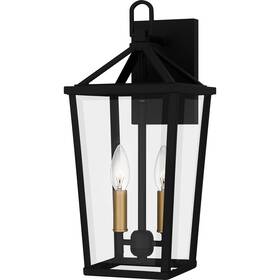 Hul8407mbk Quoizel Matte Black Two Light Outdoor Wall Mount From The Hull Collection Hul8407mbk Quoizel Matte Black Two Light Outdoor Wall Mount From The Hull Collection