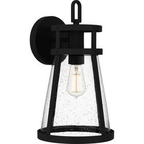 Style-16.5 Quoizel Lighting Bab8409mbk - Barber 1 Light Outdoor Wall Lantern In Farmhouse
