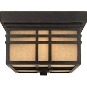 Hc1612ib Quoizel Lighting - Two Light Outdoor Flush Mount Lantern Hillcrest